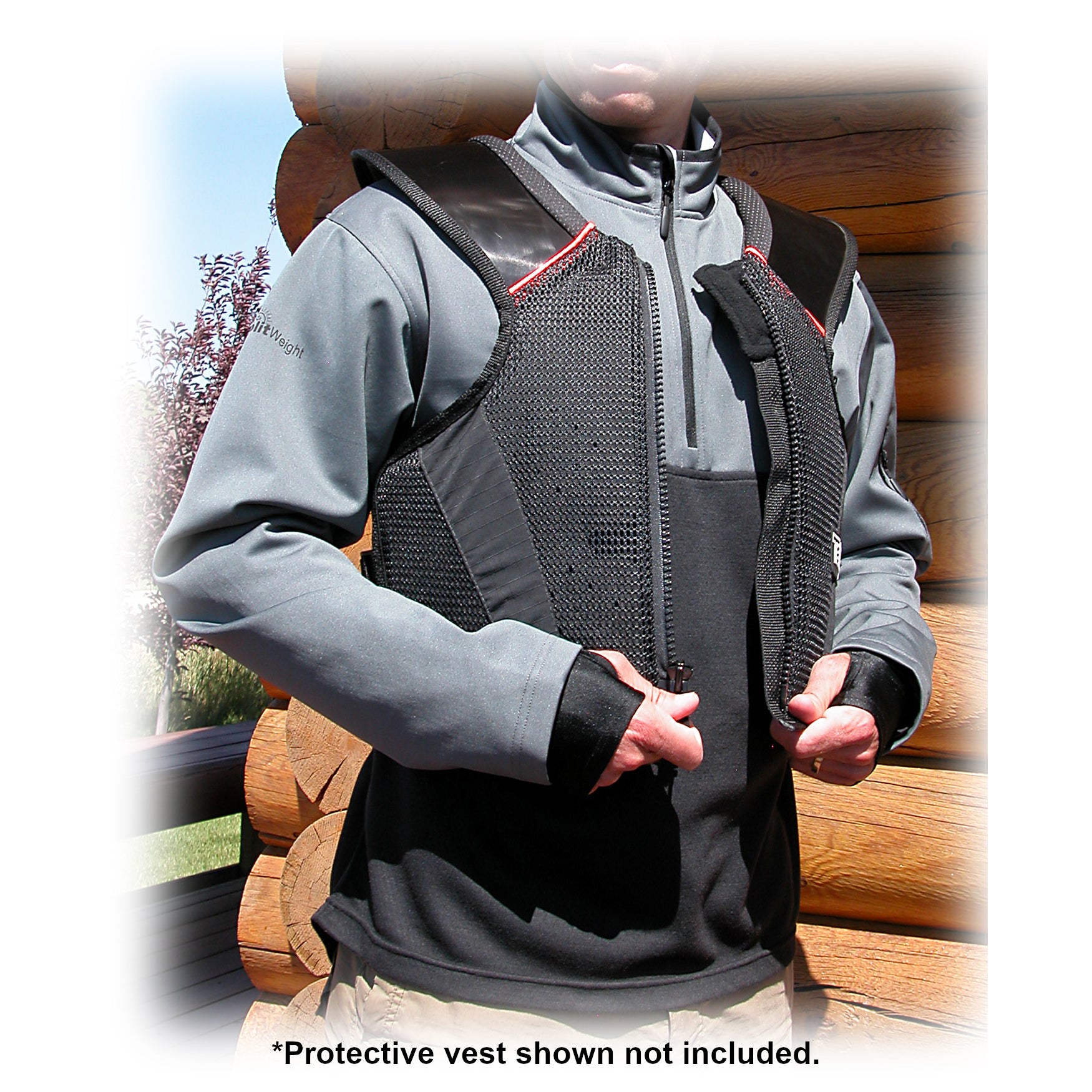 Splitweight™ Tek-Top Pullover with example of protective vest