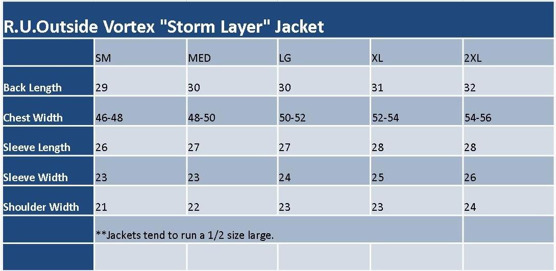 Vortex Storm Layer™ - Wind/Water Proof Jacket - R.U. Outside